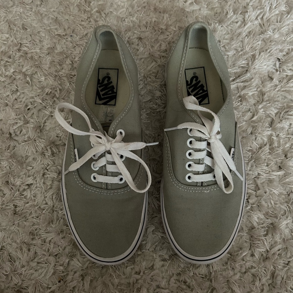 Sage Green Authentic Vans